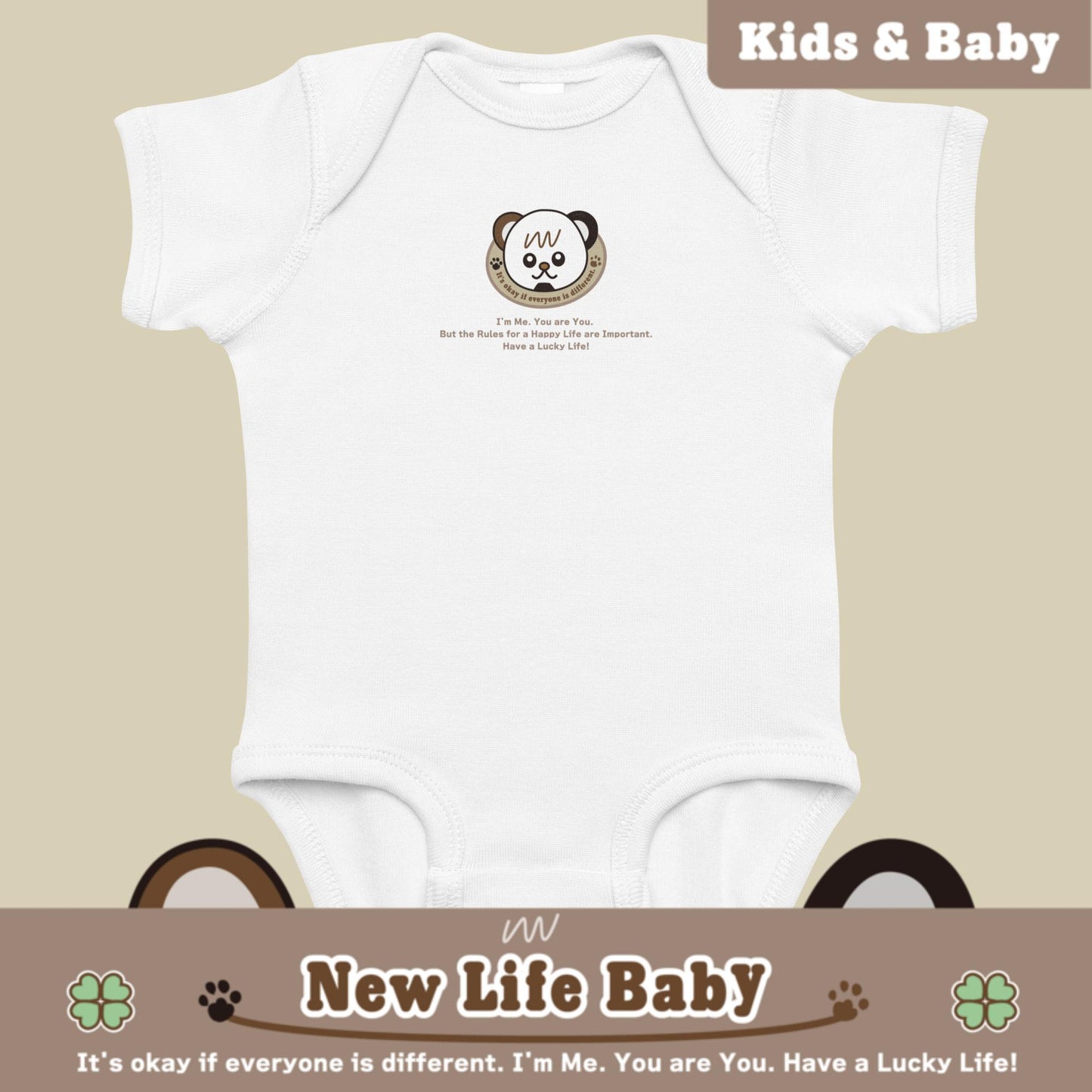 Kids&Baby New Life Baby BabyShort-sleeve-bodysuit Rabbit Skins 4400