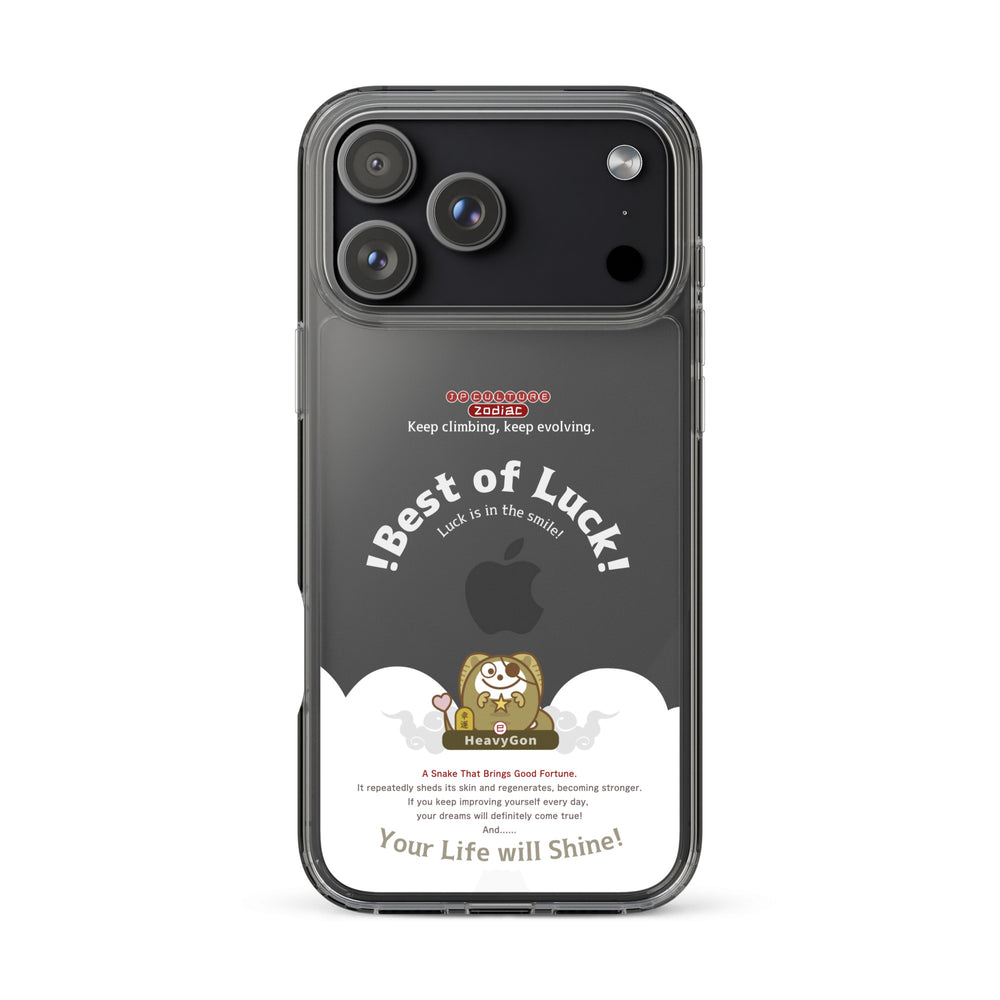 iPhone17 Pro クリアスマホケース White / Zodiac HeavyGon13