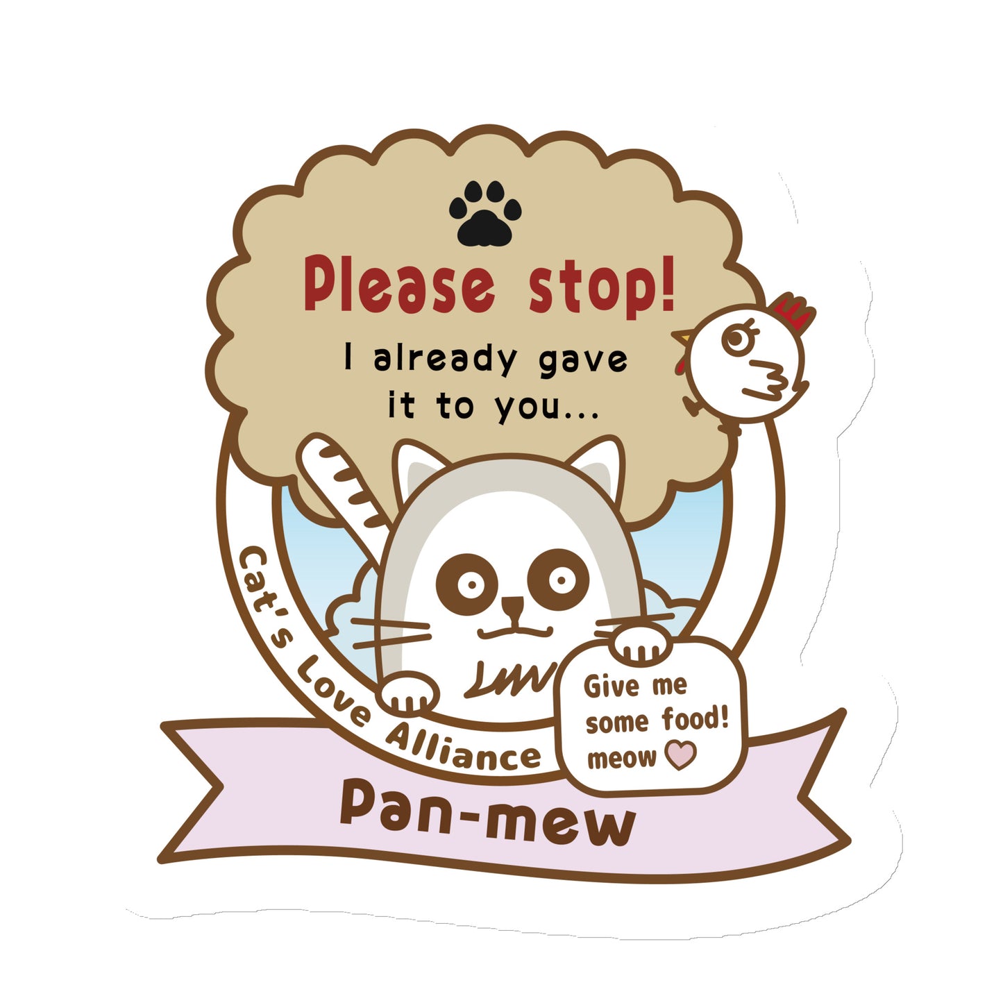 マグネット / Pan-mew from Happy with a cat