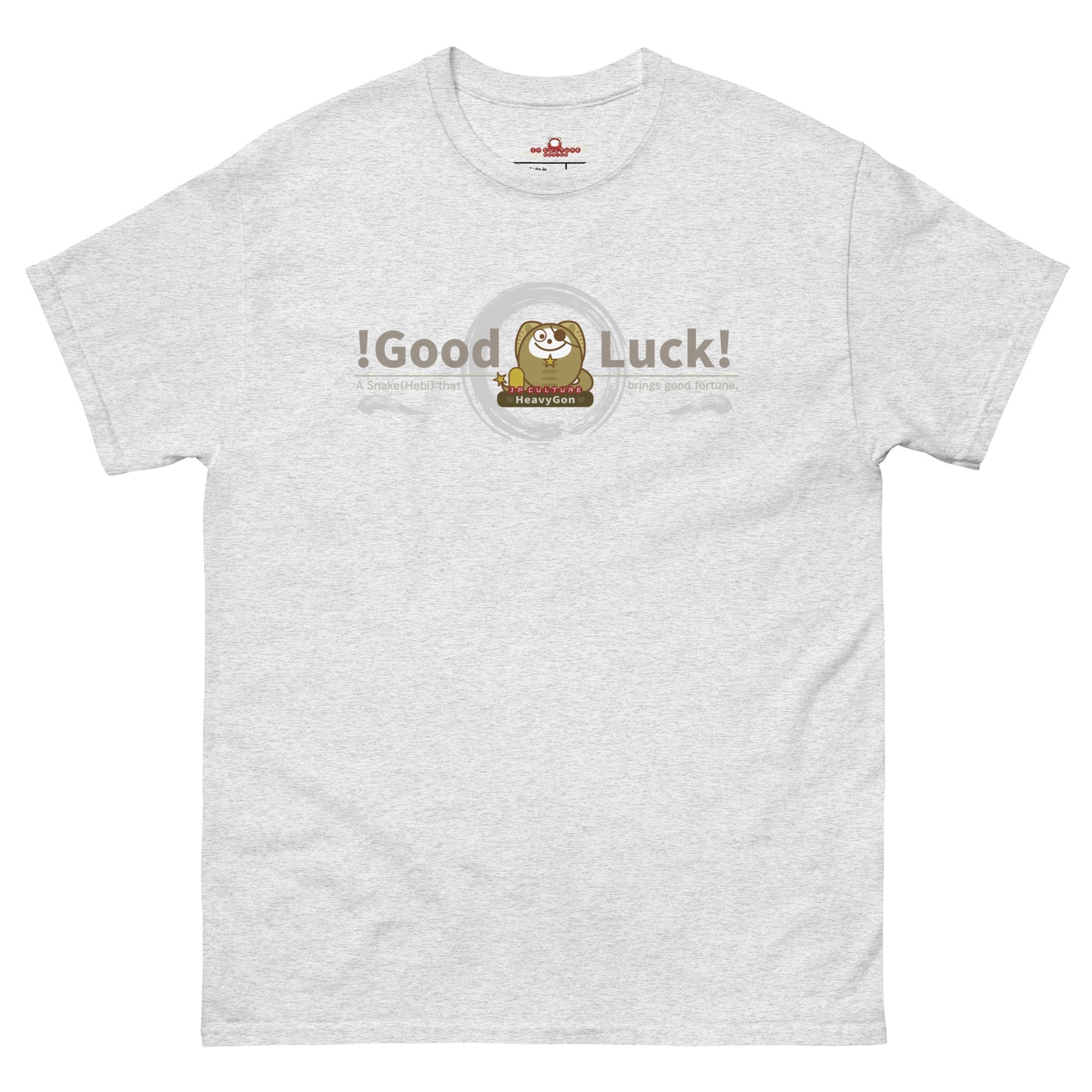 Good Luck! Heavygon Gildan5000 T-Shirt Ash Color