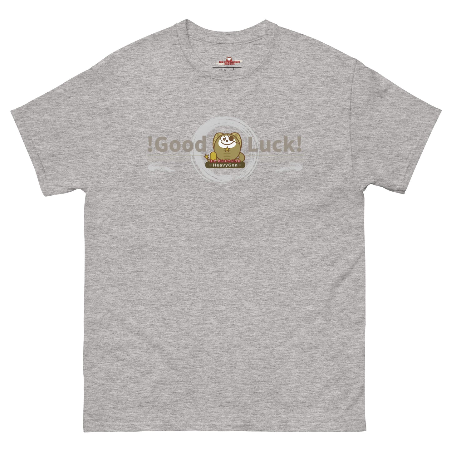 Good Luck! Heavygon Gildan5000 T-Shirt Sport Grey Color