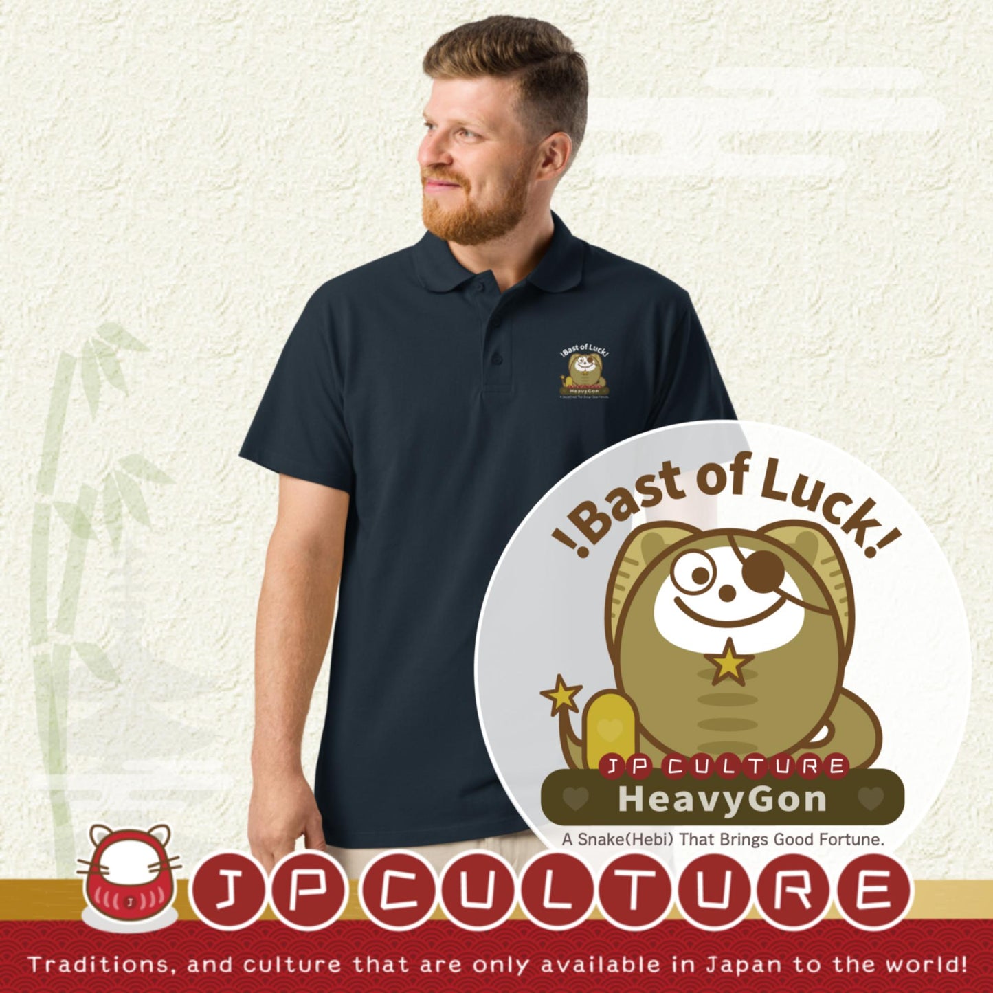 JP Culture zodiac Heavygon Best of Luck! poloshirt SOL’S 11362 unisex