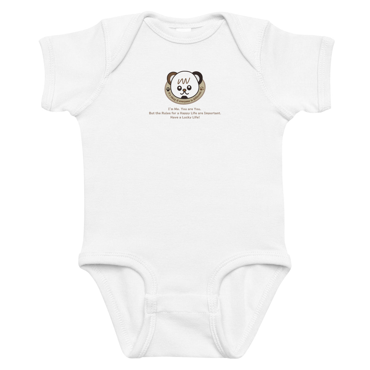Kids&Baby New Life Baby BabyShort-sleeve-bodysuit Rabbit Skins 4400 white color