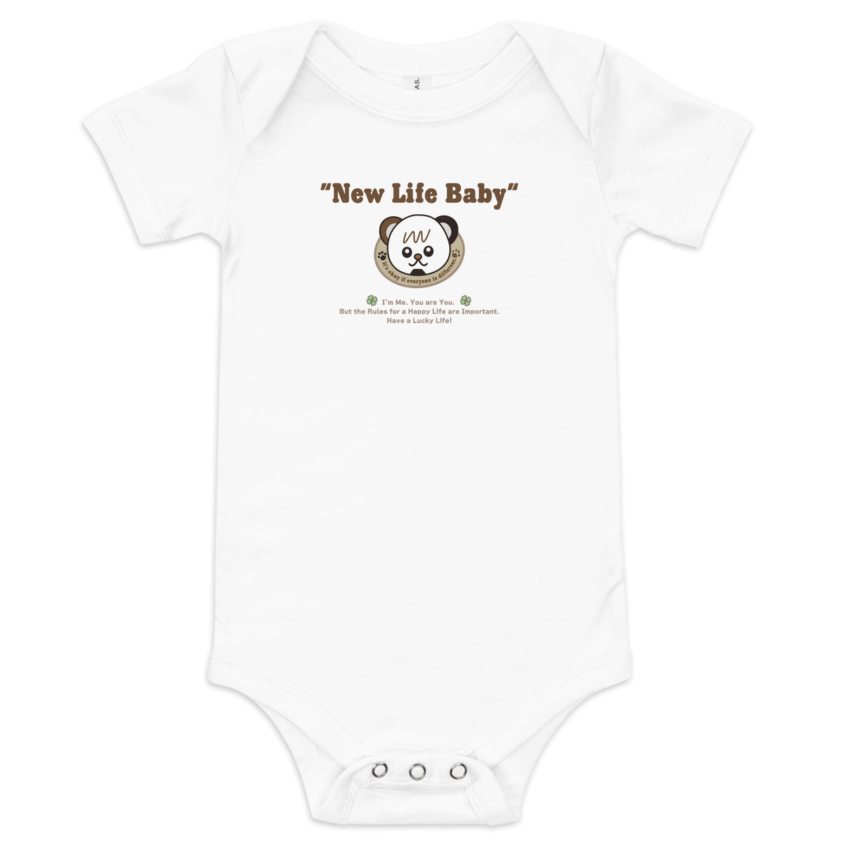 Kids&Baby New Life Baby Baby rompers baby-short-sleeve-one-piece  white color