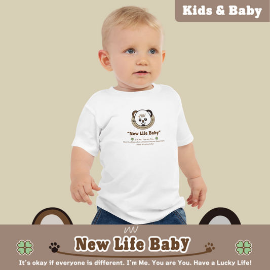 New Life Baby ベビージャージ半袖Tシャツ[Bella + Canvas 3001B ] Unisex