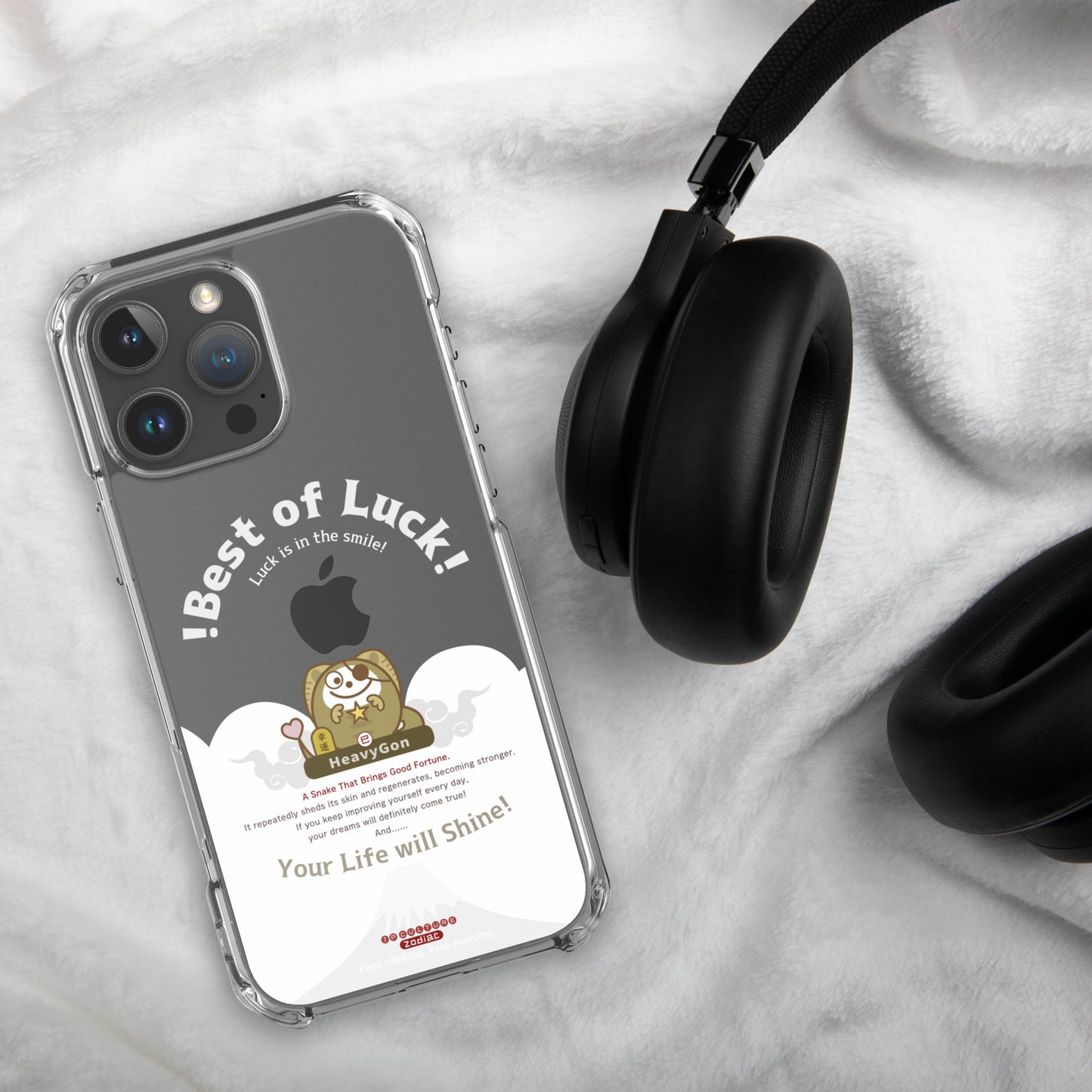 iPhone16/17  クリアスマホケース White / Zodiac HeavyGon13