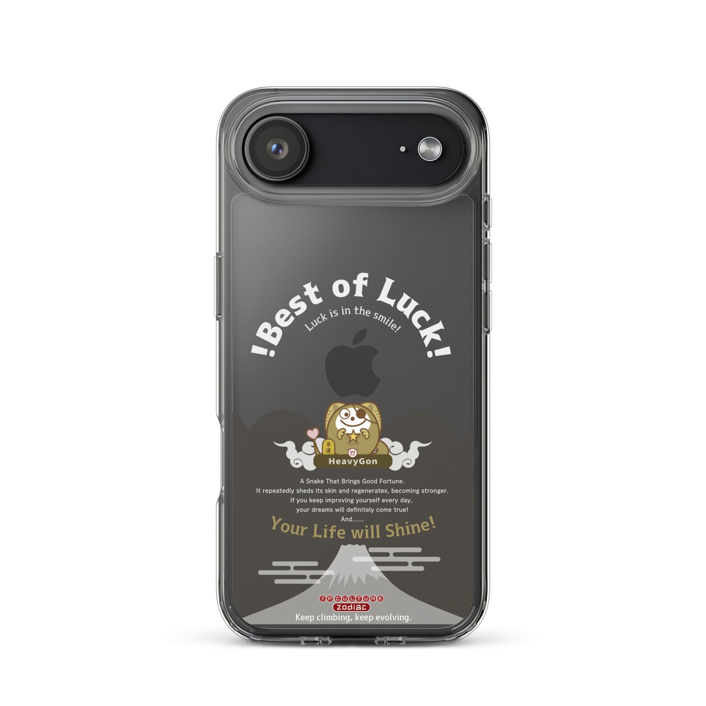 iPhone16/17  クリアスマホケース Black / Zodiac HeavyGon13