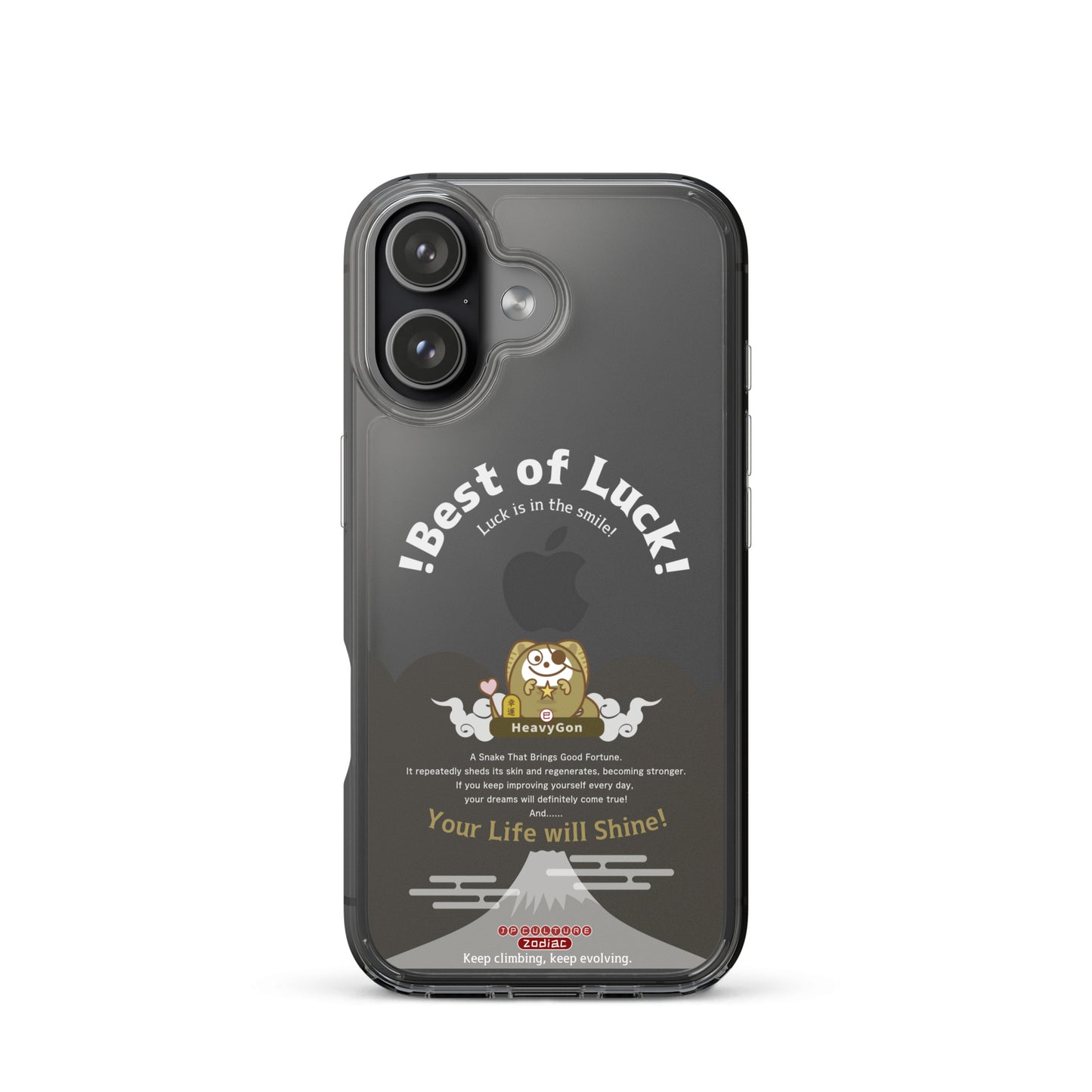 iPhone16/17  クリアスマホケース Black / Zodiac HeavyGon13