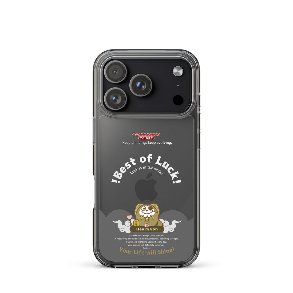 iPhone17 Pro  クリアスマホケース Black / Zodiac HeavyGon13