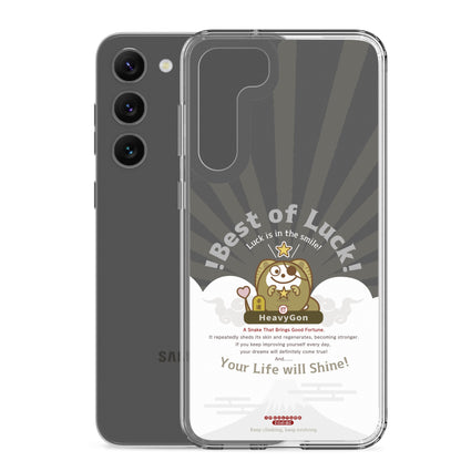 Samsung® GalaxyS23 S24 S25 クリアケース Black / Zodiac HeavyGon13