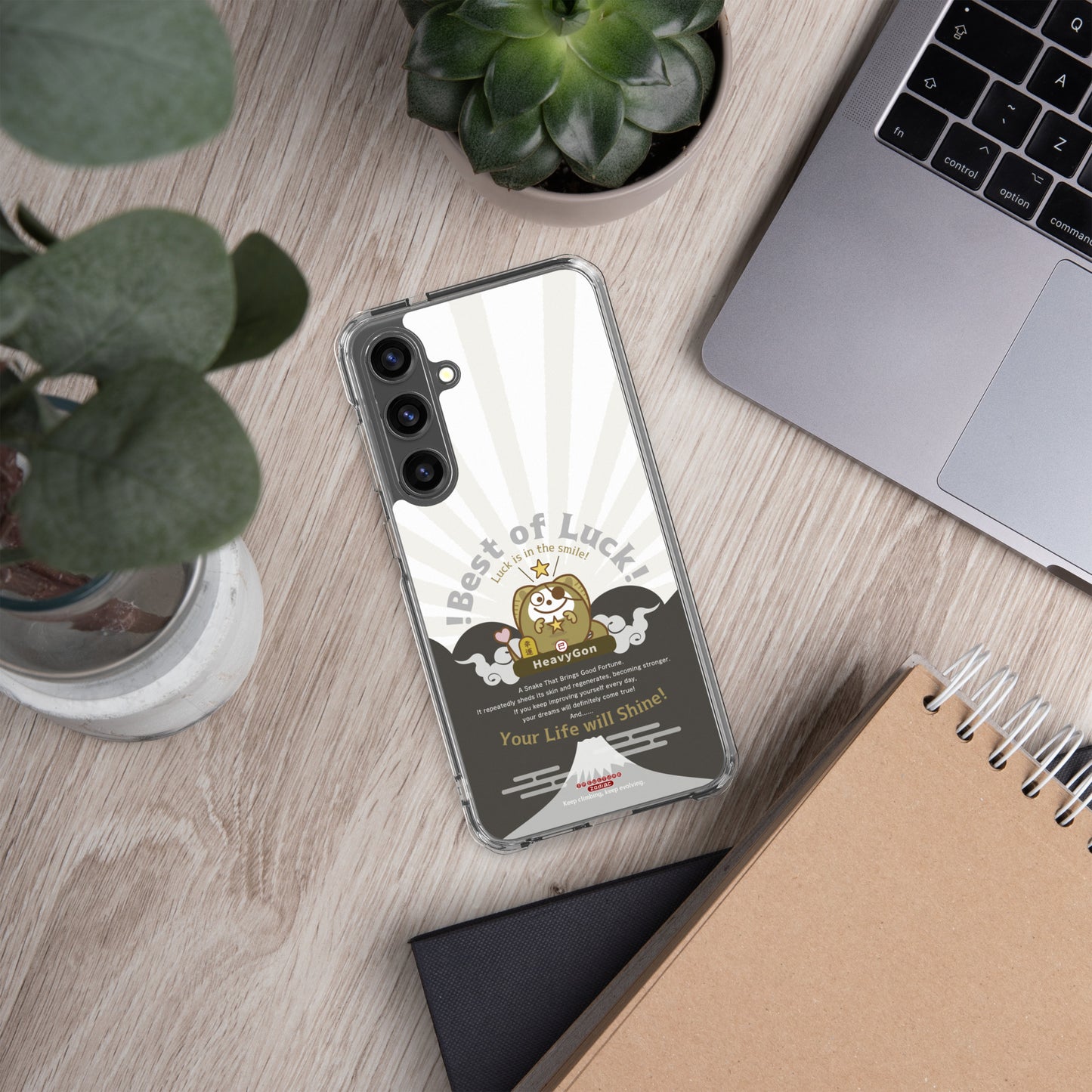 Samsung® GalaxyS23 S24 S25 クリアケース White / Zodiac HeavyGon13