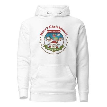 Merry Christmas!パーカー[Cotton Heritage M2580] Unisex / Happy with a cat...