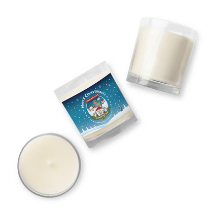 Merry Christmas!ソイワックスグラスキャンドル / Happy with a cat...