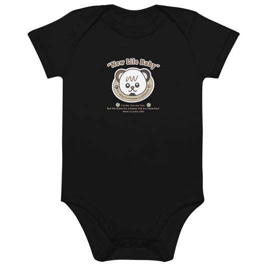 Kids&Baby New Life Baby Baby rompers organic-cotton-baby-bodysuit black color