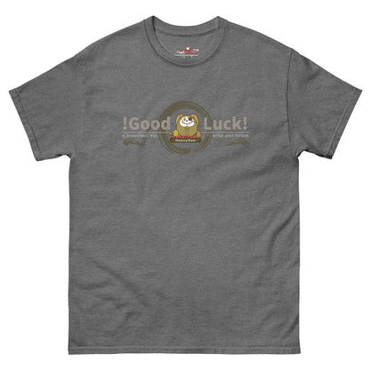 Good Luck! Heavygon Gildan5000 T-Shirt Graphite Heather Color