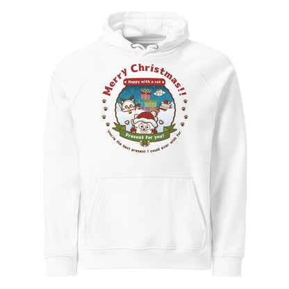 Merry Christmas!エコ ラグランパーカー[SOL'S 03568] Unisex / Happy with a cat...