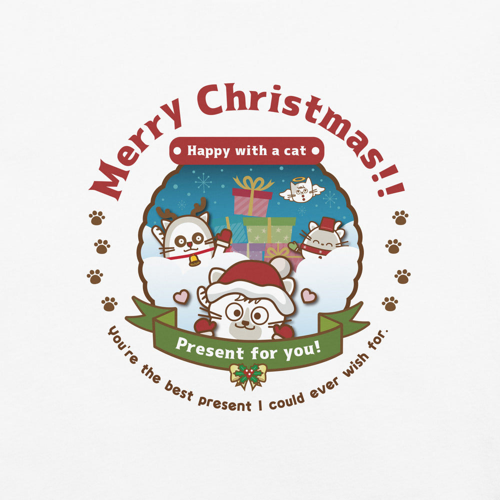 Merry Christmas!エコ ラグランパーカー[SOL'S 03568] Unisex / Happy with a cat...